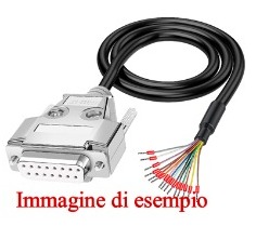 10574 - DB15 per connettore Beofeng/Quansheng spiralato circa 1mt